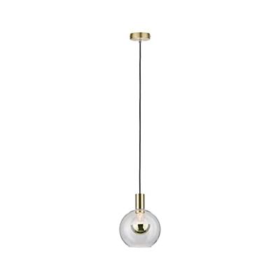 Paulmann Esben 79725 Hanglamp LED E27 20 W Transparant, Messing (geborsteld) Paulmann Esben 79725 Hanglamp LED E27 20 W Transparant, Messing (geborsteld)