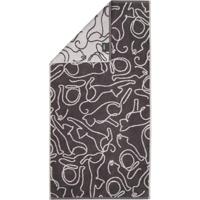 Cawö Cawö Cute Cats 6264 Handdoek 50x100 basalt/platin - thumbnail