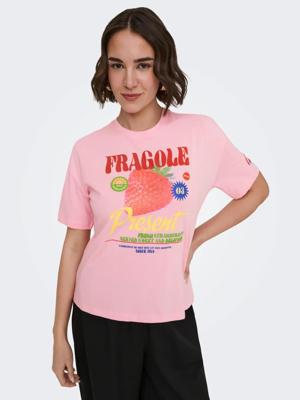 Only Onlbolette Life S/s Top Box Cc Jrs T-shirt Korte Mouw 5005641 Romance Rose Fragole