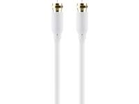 Antennekabel - F-connector (M) naar F-connector (M) - 2 m - wit - thumbnail