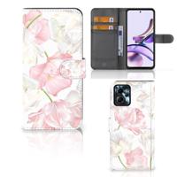Motorola Moto G13 | G23 Hoesje Lovely Flowers | Portemonnee hoesje - thumbnail