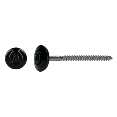 pgb-Europe PGB-FASTENERS | Houtschroef D7995+EPDM20 4,5x45 R9005 A | 100 st 7995RTA000459005B3