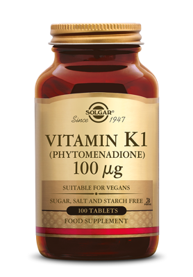 Solgar Vitamine K-1 100 mcg Tabletten Solgar Vitamine K-1 100 mcg Tabletten