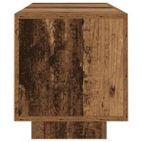 Tv-meubel met LED 160x35x40 cm bewerkt hout oud hout - thumbnail