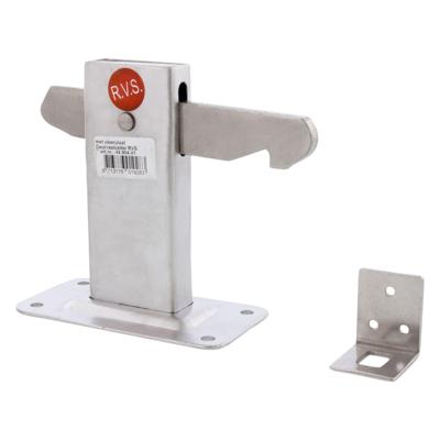 Starx Deurvastzetter met vloerplaat - RVS