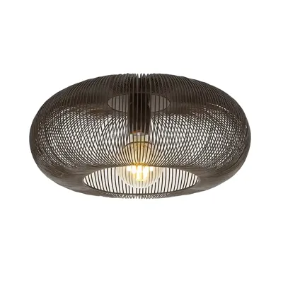 Ylumen Plafondlamp Copper Twist Ø 43 cm zwart