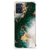 Anti-Shock Hoesje voor Motorola Moto E22 | E22i Marmer Groen - thumbnail