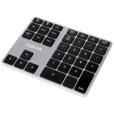 LogiLink ID0187 Numeriek toetsenbord Bluetooth Zilver LogiLink ID0187 Numeriek toetsenbord Bluetooth Zilver