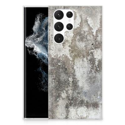 Samsung Galaxy S22 Ultra | TPU | Siliconen hoesje | Beton Print