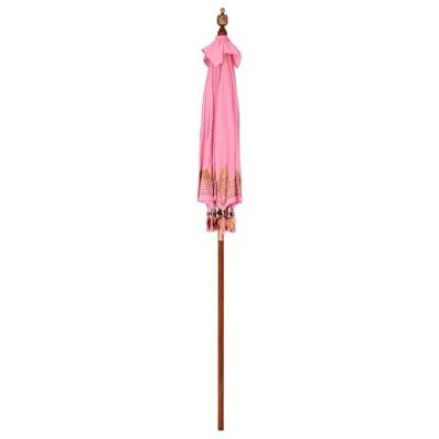 Parasol Anders Roze x 260 cm Katoen en massief hout Parasol Anders Roze x 260 cm Katoen en massief hout