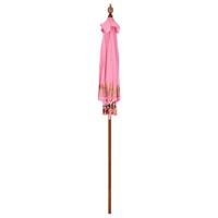 Parasol Anders Roze x 260 cm Katoen en massief hout - thumbnail