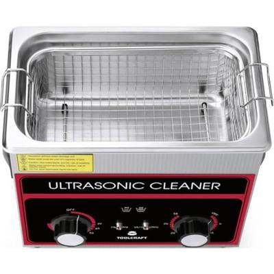 TOOLCRAFT USC-320 Ultrasoonreiniger Sieraden, Kantoorartikelen, Werkplaats 280 W 3.2 l Met verwarming, Met reinigingskorf