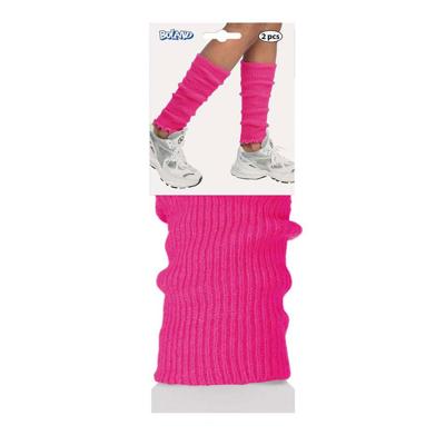 Beenwarmers neon roze
