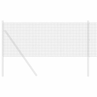 VidaXL Gelaste draadhek grijs 0.4 x 25 m