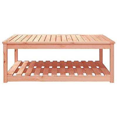 Tuintafel 121x82,5x45 cm massief douglashout