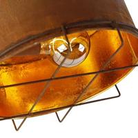 QAZQA Industriële plafondlamp roestbruin 35 cm - Barril - thumbnail
