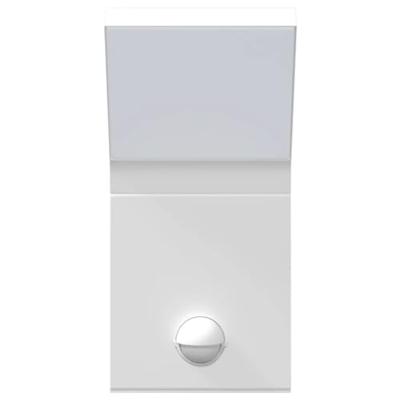 VidaXL Buitenwandlampen 2 st led met sensors gegoten aluminium wit VidaXL Buitenwandlampen 2 st led met sensors gegoten aluminium wit