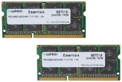 Mushkin 16 GB DDR3-1066 Kit laptopgeheugen
