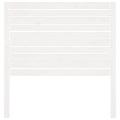 Hoofdbord 96x4x100 cm massief grenenhout wit