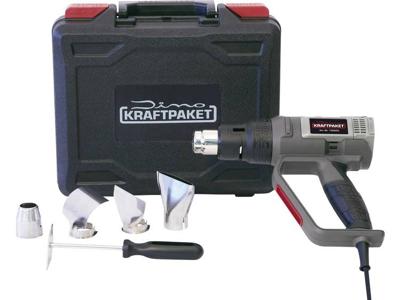 Dino KRAFTPAKET 130220 KRAFTPAKET DIY 2000W 50-600°C Heteluchtpistool 2000 W Incl. tas, Incl. accessoires, Incl. blaasopzetstuk Dino KRAFTPAKET 130220 KRAFTPAKET DIY 2000W 50-600°C Heteluchtpistool 2000 W Incl. tas, Incl. accessoires, Incl. blaasopzetstuk