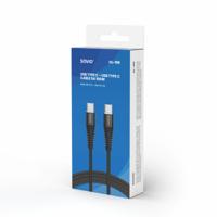 Savio CL-159 USB-kabel 1 m USB 2.0 USB C - USB C Zwart - thumbnail
