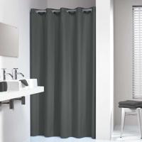 Douchegordijn Sealskin Coloris Polyester / katoen 180x200 Grijs - thumbnail