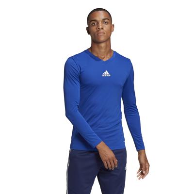 adidas Team Ondershirt Lange Mouwen Blauw adidas Team Ondershirt Lange Mouwen Blauw