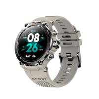 DCU TECNOLOGIC Smartwatch, GPS, touchscreen, amoled HD, 14 sportmodi, meldingen, apps en oproepen, IP68, grijs - thumbnail