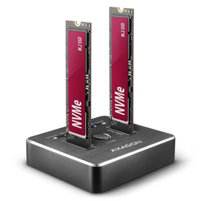 AXAGON ADSA-M2C NVMe M.2 NVMe PCIe 3.1 x4 Harde schijf-dockingstation Met clone-functie