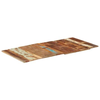Tafelblad rechthoekig 15-16 mm 60x120cm massief gerecycled hout