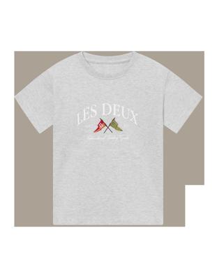 Ivy league T-shirt Snow Melange