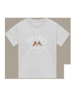 Ivy league T-shirt Snow Melange - thumbnail