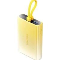 Powerbank Vention 10000 mAh met LED-display, USB-C + Lightning + USB-A, 22,5 W (geel) - thumbnail