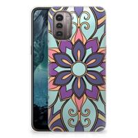 Nokia G21 | G11 | TPU Case | Purple Flower - thumbnail