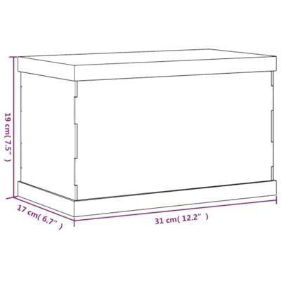 Vitrine transparant 31x17x19 cm acryl - thumbnail