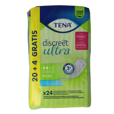 Tena Discreet ultra pads mini 24 Stuks