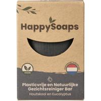 HappySoaps Gezichtsreiniger Bar Houtskool en Eucalyptus 70gr - thumbnail
