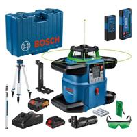 Bosch Professional GRL 650 CHVG Accu Rotatielaser Groen 18V + Laserontvanger LR 65 G + BT170 HD Statief + GR 500 Meetlat 4.0Ah in koffer - 06159940PR - thumbnail
