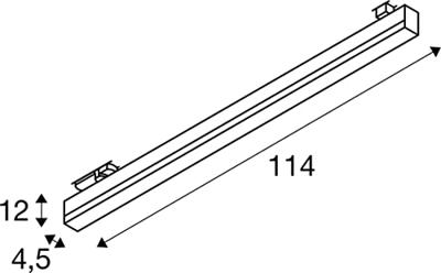 SLV SIGHT TRACK 1005399 LED-railspot 3-fasig LED vast ingebouwd 39 W Wit SLV SIGHT TRACK 1005399 LED-railspot 3-fasig LED vast ingebouwd 39 W Wit