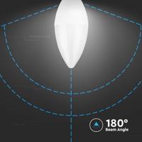 E14 LED Lamp - 4,5 Watt 470 Lumen - 3000K Warm wit - Vervangt 40 Watt - E14 fitting - Kaarslamp - Kleine fitting - thumbnail