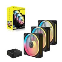Corsair LX120-R RGB iC PC-ventilator Zwart (b x h x d) 120 x 120 x 20 mm - thumbnail