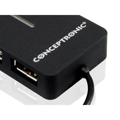 Conceptronic C4PUSB2 USB 2.0-hub 4 poorten Meerdere kleuren