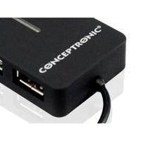 Conceptronic C4PUSB2 USB 2.0-hub 4 poorten Meerdere kleuren - thumbnail