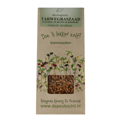 Peuleschil Tarwegras zaad bio 150 Gram
