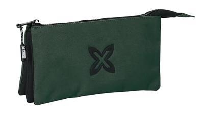 Pennenetui met 3 vakken Munich Verde Groen 22 x 12 x 3 cm