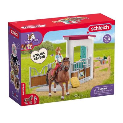 Schleich horse club paardenbox met hannah en cayenne 42710 Schleich horse club paardenbox met hannah en cayenne 42710