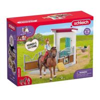 Schleich horse club paardenbox met hannah en cayenne 42710 - thumbnail