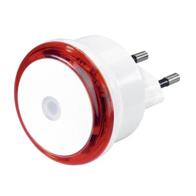Hama led-nachtlampje basic met stekker schemersensor energiebesp. rood