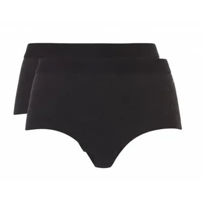 Dames High Waist slip Fine 30061 2-pak - XS - Blackmellee | Dames slip - Onderbroek - Ondergoed - XS - Onderbroek - Ondergoed