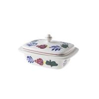 Boerenbont botervloot met deksel - thumbnail